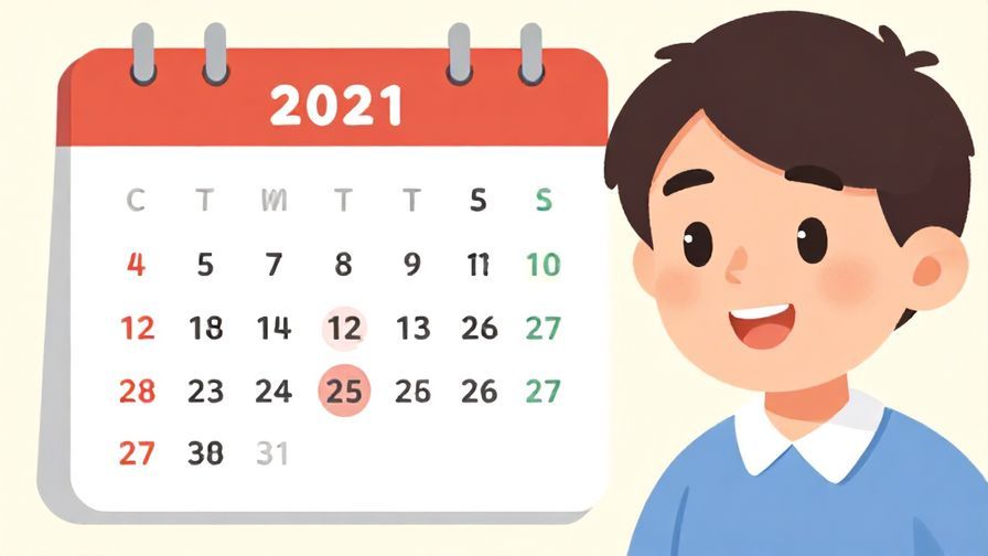 Illustration of a calendar with a circled date in soft focus, and a person smiling with hopeful eyes