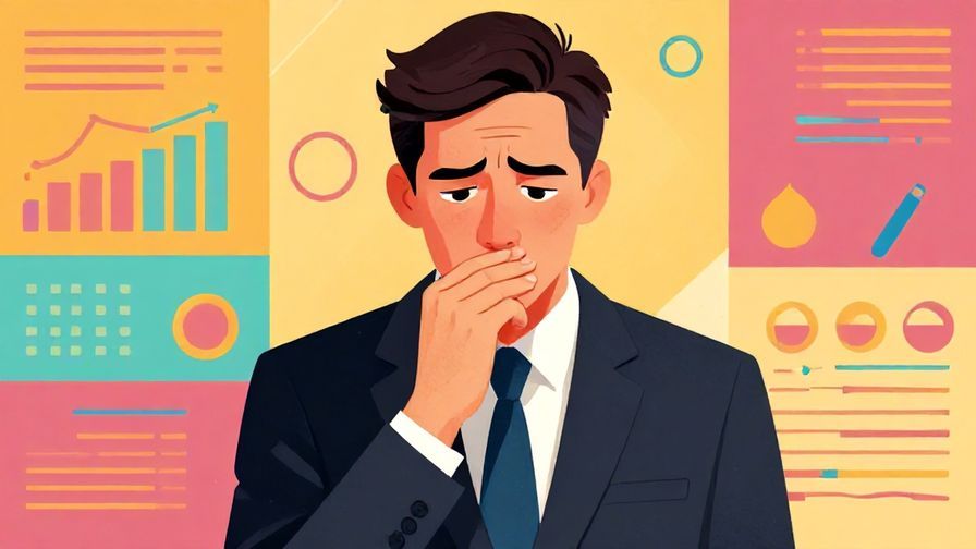 Illustration of a formal business person nodding respectfully but with a hesitant expression, detailed background, vibrant colors, illustrated style