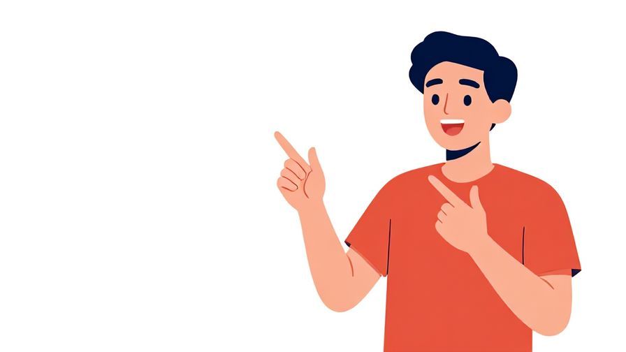 Illustration of a person demonstrating hand gestures while asking how to say something, friendly and lively vibe