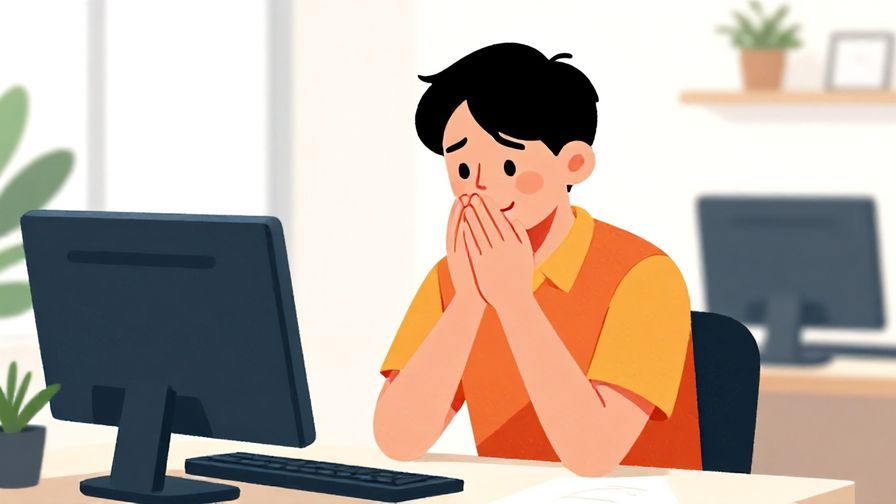Illustration of a person nodding politely with a relieved smile in a neat office environment, vibrant colors, illustrated style