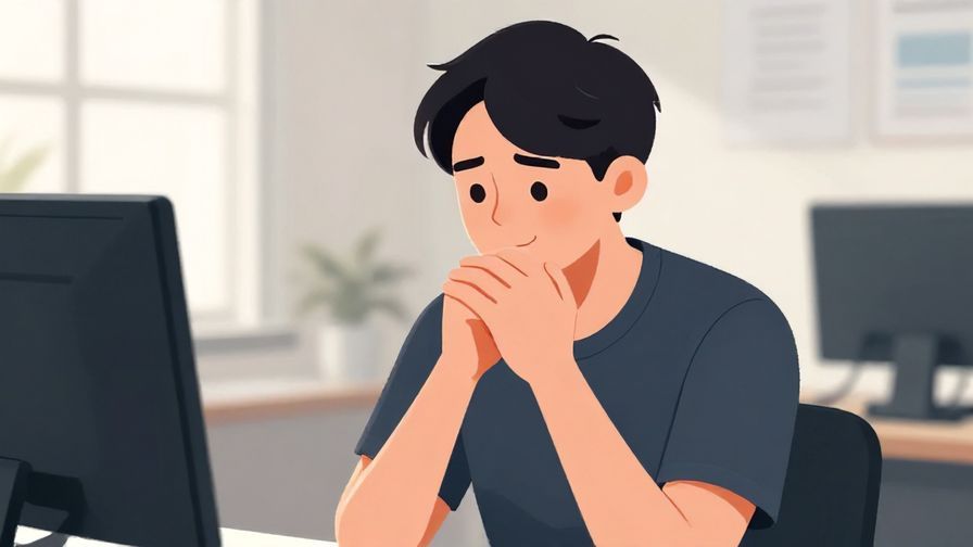 Illustration of a person nodding thoughtfully with a slight smile, office background with soft lighting