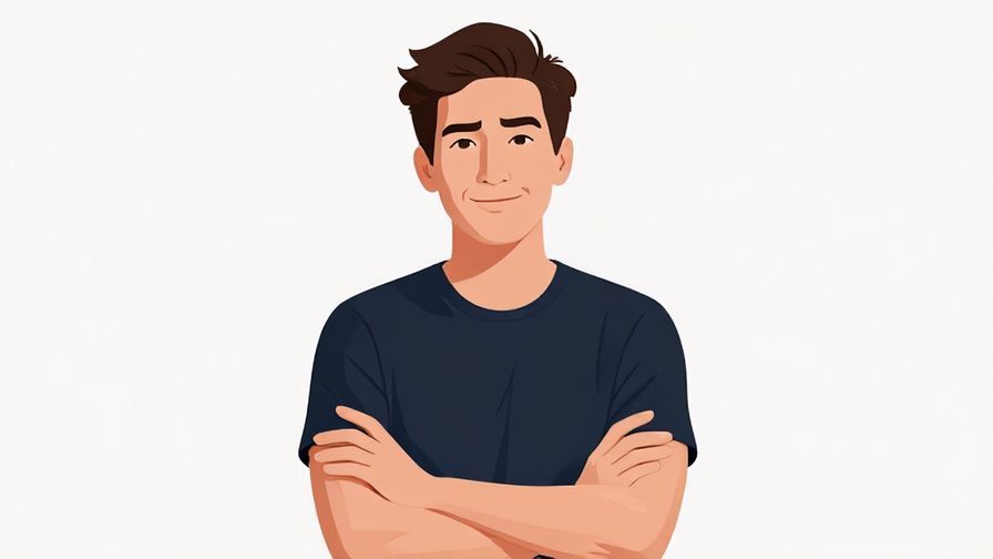 Illustration of a person with a slightly raised eyebrow and a knowing smile, crossing arms confidently
