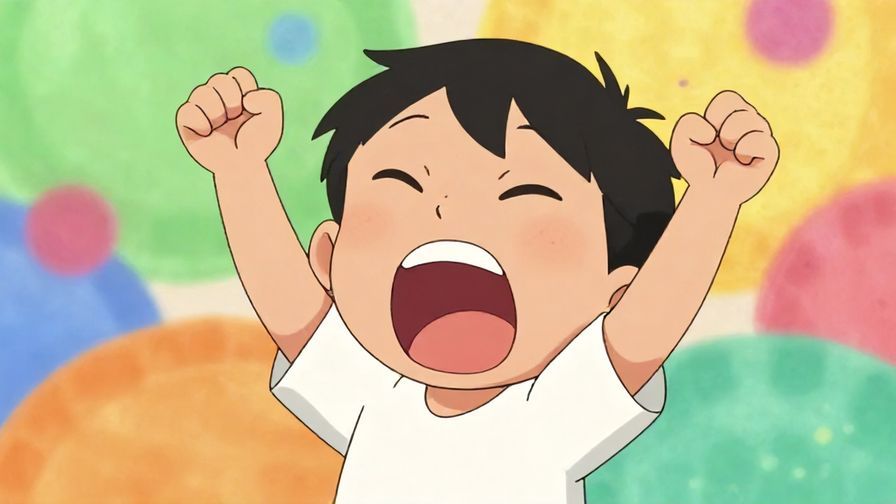 Illustration of an animated character raising their voice in a fun, exaggerated way, colorful and expressive background