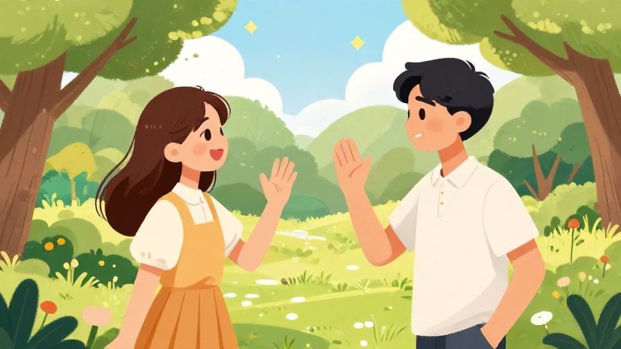 Illustration of two friends playfully teasing each other with a backdrop of a sunny park, emphasizing friendly payback and sweetness