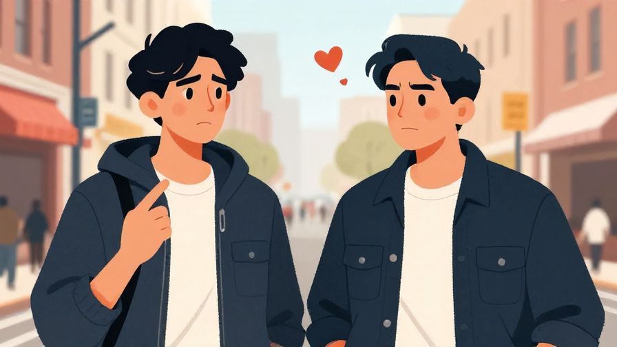 Illustration of two street-style characters in a lively urban setting, one asking a question with a tough expression