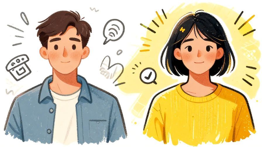 Illustration of two versions of a person, one faded and one bright, with energetic background, informal and expressive, illustrated style