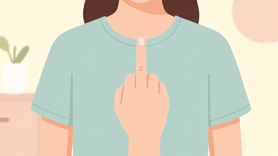 Illustration%20of a person gently raising a finger in a reassuring way, indoor setting with soft pastels around