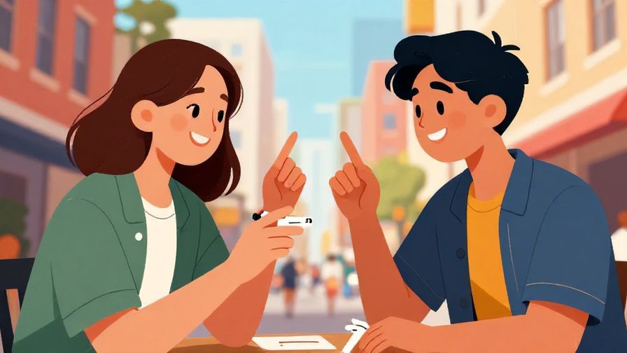 Illustration%20of two close friends grinning and ready for a rock paper scissors match, casual streetwear, vibrant city background, illustrated style