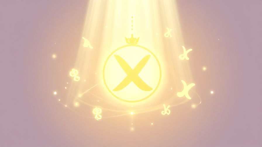 Illustration%20of%20a beautiful decorative charm glowing softly, surrounded by gentle light beams and floating lucky symbols