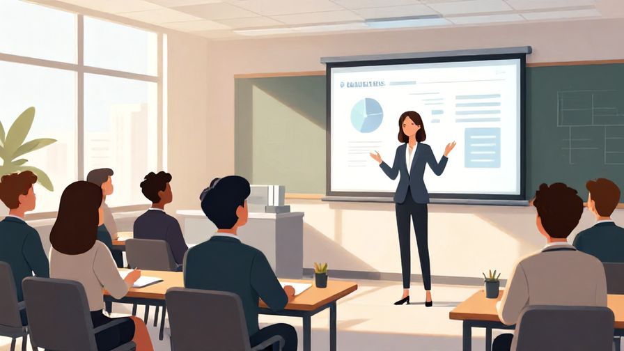 Illustration%20of%20a business presentation in a modern office with attentive audience in the afternoon, professional tone