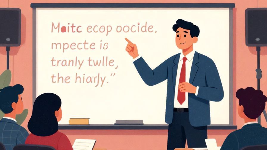 Illustration%20of%20a businessperson confidently giving a speech on stage, emphasizing motivation and hope, detailed background, vibrant colors, illustrated style