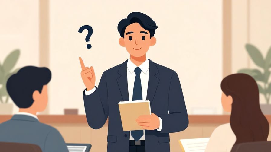 Illustration%20of%20a businessperson%20holding%20a%20notebook%20and%20asking%20a%20question%20politely%20in%20a%20conference%20room%2C%20illustrated%20style