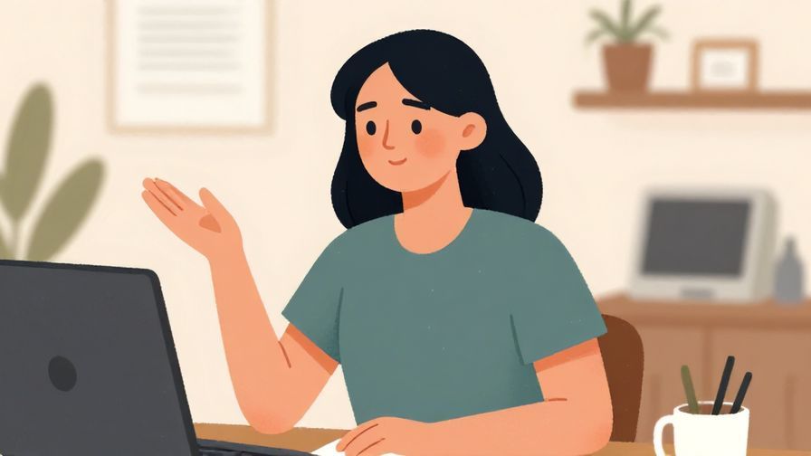 Illustration%20of%20a calm person with an inviting gesture, soft office or home background, illustrated style