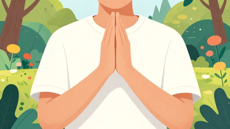 Illustration%20of%20a calm%20person%20folding%20hands%20in%20prayer%20with%20a%20peaceful%20garden%20background%2C%20vibrant%20colors%2C%20illustrated%20style