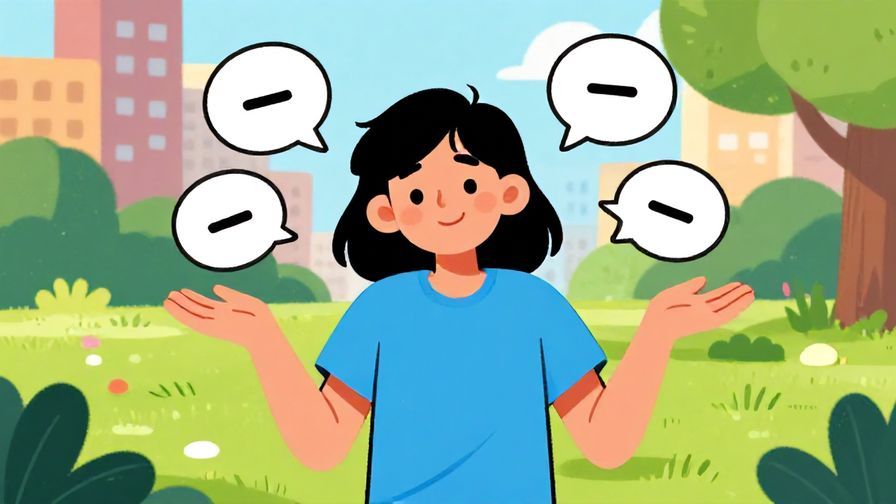 Illustration%20of%20a carefree character shrugging with a relaxed smile, surrounded by speech bubbles with indifferent symbols, set in a casual urban park background, vibrant colors, illustrated style