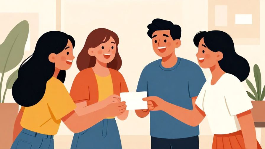 Illustration%20of%20a casual indoor setting%2C%20friends%20passing%20a%20card%20with%20laughter%20and%20joy%2C%20bright%20colors%2C%20illustrated%20style