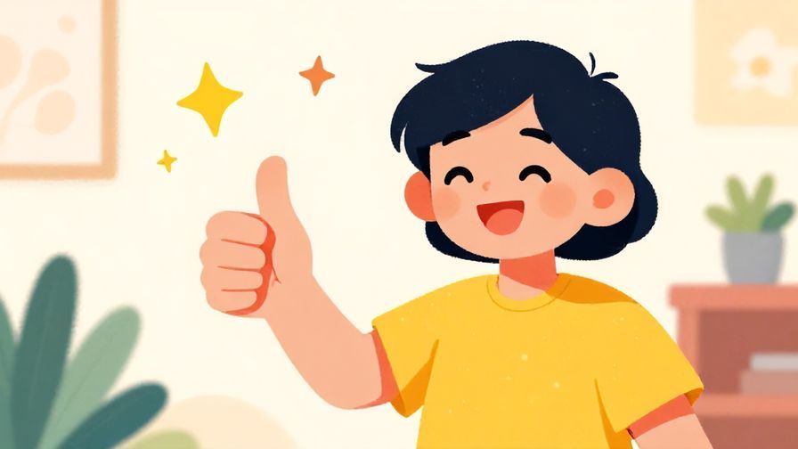 Illustration%20of%20a character giving a thumbs-up with a cheerful smile in a bright room with soft dots and stars, vibrant colors, illustrated style