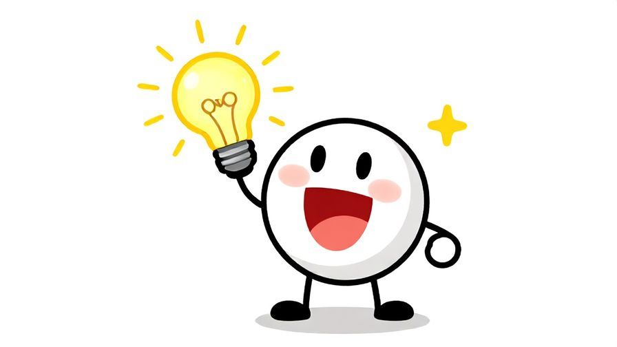 Illustration%20of%20a character with a bright idea lightbulb flashing instantly, energetic and colorful cartoon style