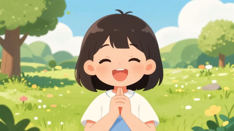 Illustration%20of%20a cheerful character winking and making a shushing gesture in a sunny park