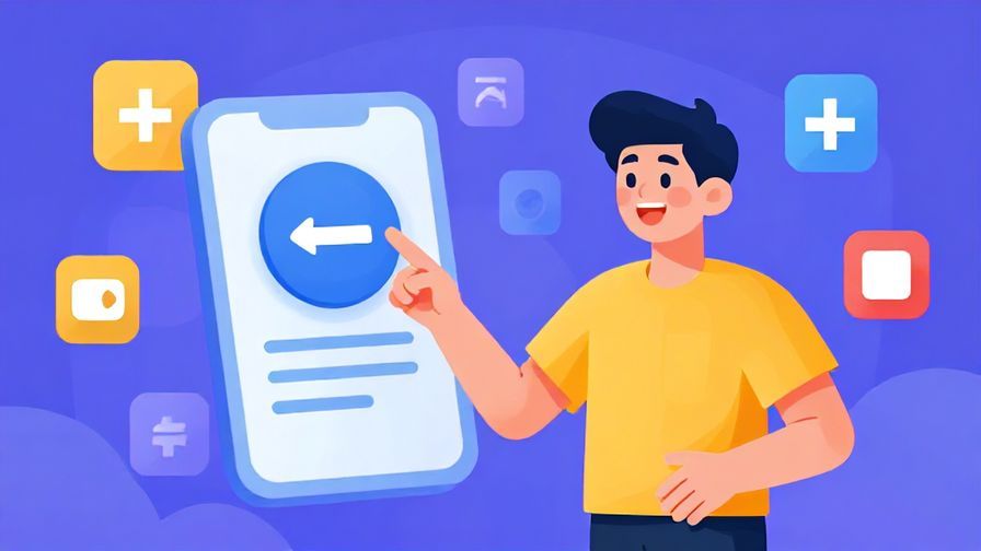 Illustration%20of%20a cheerful person clicking a cancel button on a futuristic device, surrounded by floating icons of cancellation and stopping, vibrant colors