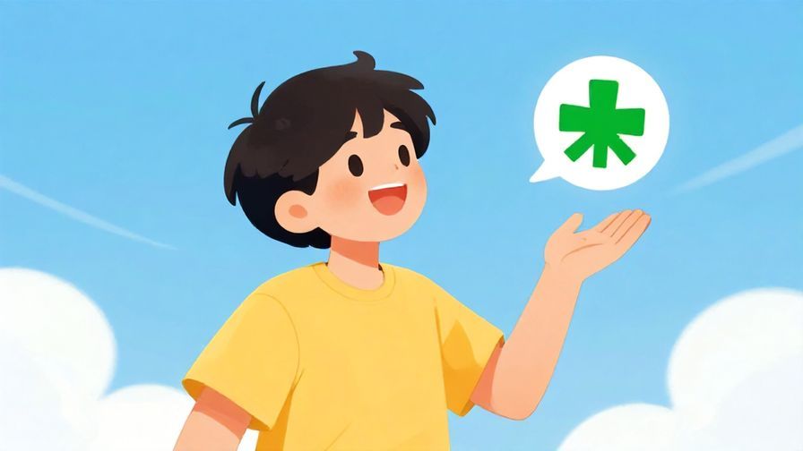 Illustration%20of%20a cheerful person gesturing as a little luck icon floats away, bright outdoor setting with clear skies, illustrated style