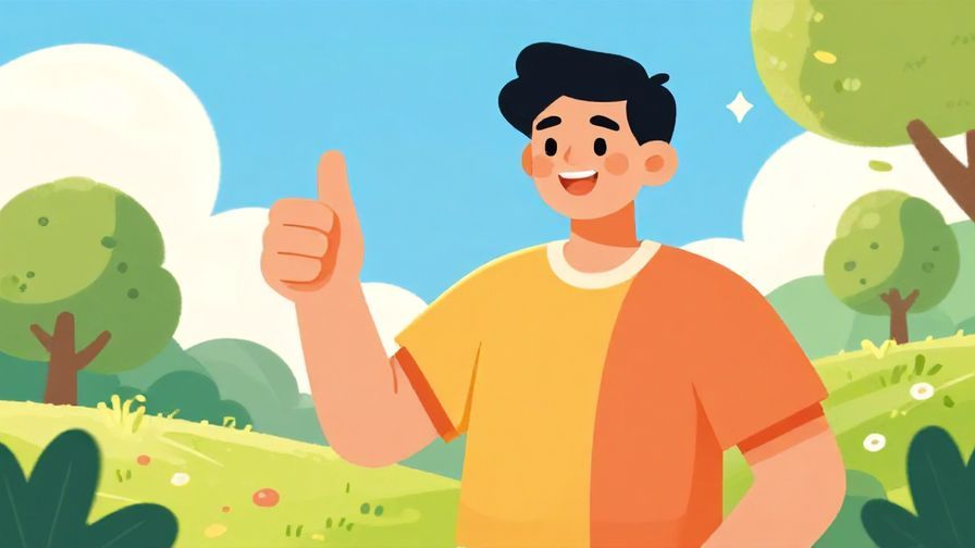 Illustration%20of%20a cheerful person%20giving%20a%20thumbs-up%20in%20a%20sunny%20outdoor%20setting%2C%20vibrant%20colors%2C%20illustrated%20style