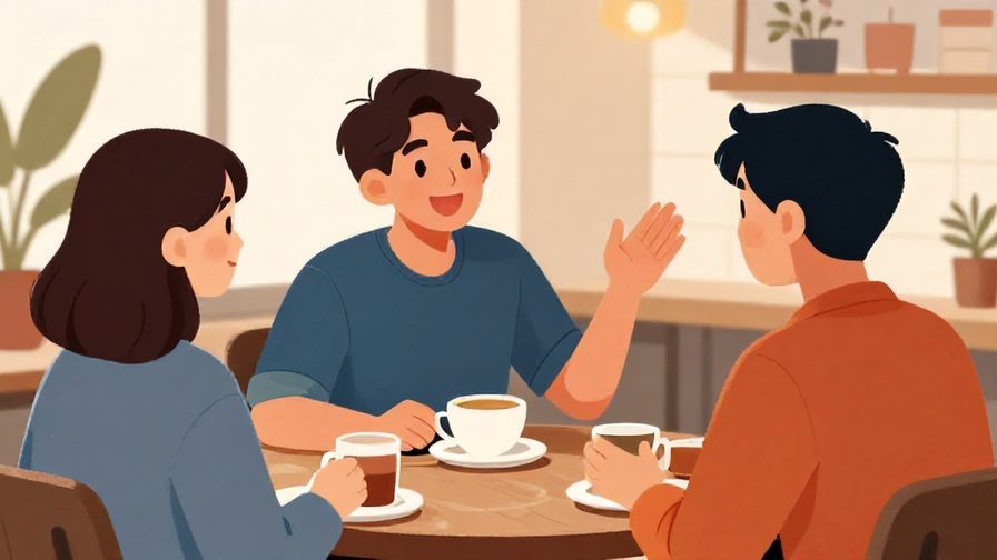 Illustration%20of%20a cheerful%20person%20encouraging%20a%20friend%20to%20join%20them%20with%20a%20smile%20in%20a%20cozy%20cafe%20setting%2C%20vibrant%20colors