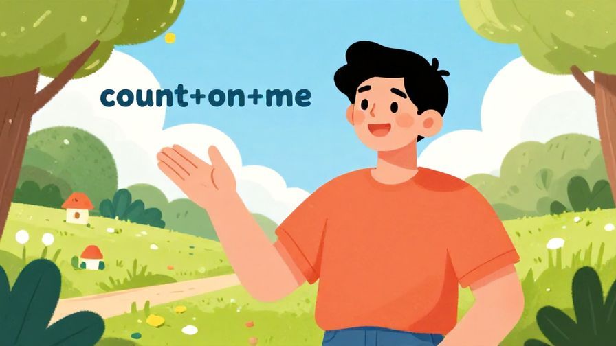 Illustration%20of%20a cheerful%20person%20gesturing%20“count on me”%20with%20a%20bright%20sunny%20park%20background%2C%20vibrant%20colors%2C%20illustrated%20style