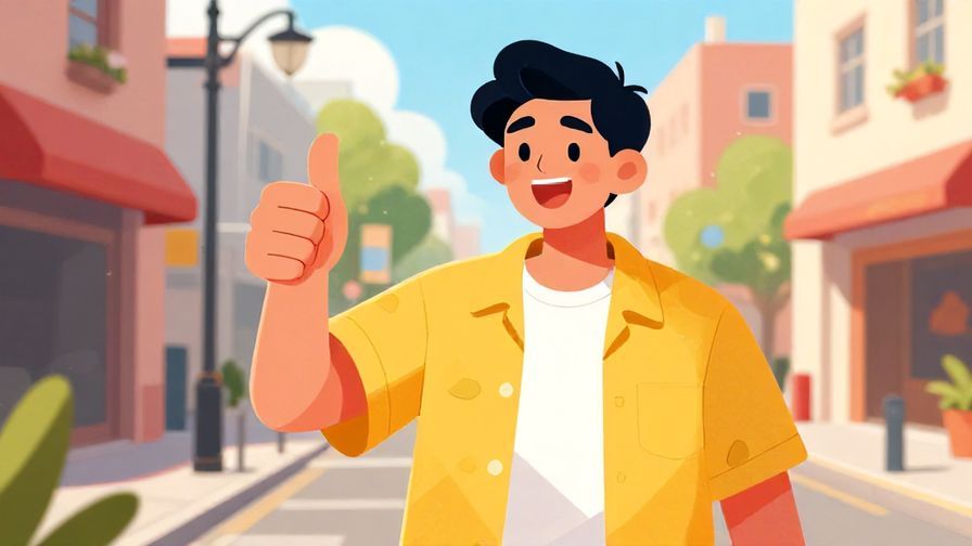 Illustration%20of%20a cheerful%20person%20giving%20a%20thumbs-up%20gesture%20in%20a%20sunny%20street%20scene%2C%20vibrant%20colors%2C%20illustrated%20style