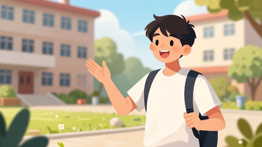 Illustration%20of%20a cheerful%20young%20person%20explaining%20with%20animated%20gestures%20in%20a%20schoolyard%2C%20vibrant%20colors%2C%20illustrated%20style