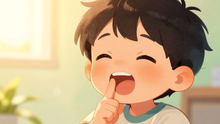 Illustration%20of%20a child giggling and holding a finger to their lips%2C%20bright%20playful%20colors%2C%20soft%20background%20with%20sunlight%2C%20illustrated%20style