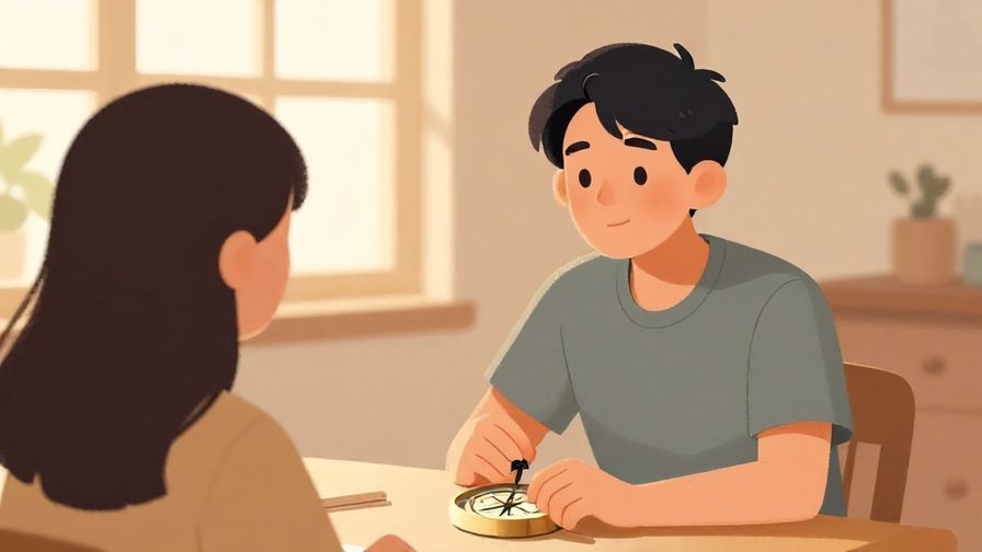 Illustration%20of%20a compassionate person listening attentively to another in a serene room, warm colors and soft lighting, illustrated style