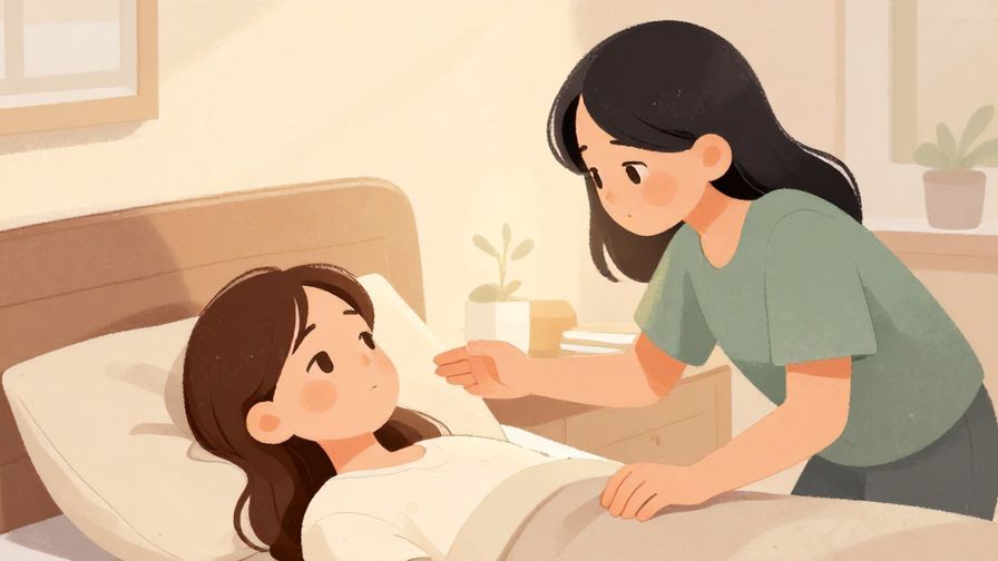 Illustration%20of%20a concerned friend gently advising another to rest, with soft pastel tones and warm indoor lighting, illustrated style