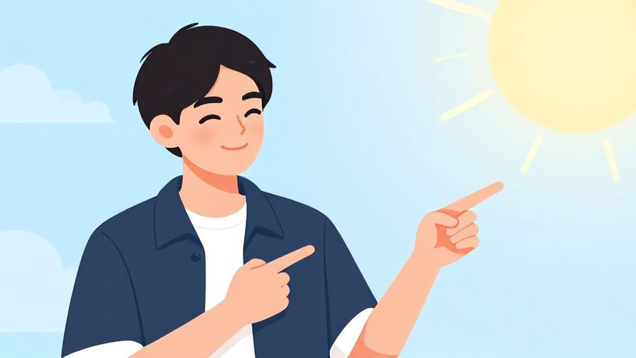 Illustration%20of%20a confident person winking and pointing playfully, bright sunny background
