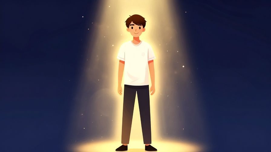 Illustration%20of%20a confident student standing tall with a bright, glowing aura and a determined smile