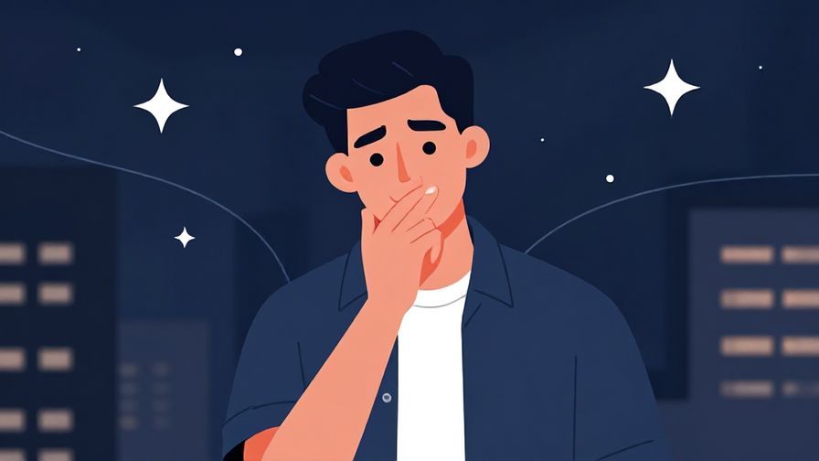Illustration%20of%20a confident young man nodding with a smirk, urban background with stars and curved lines