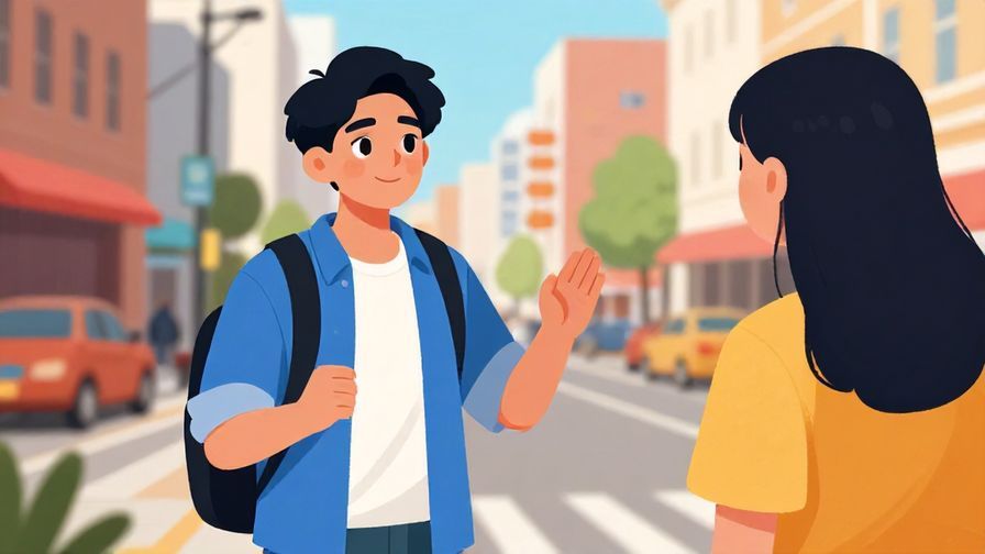 Illustration%20of%20a confident young person encouraging a friend to try%2C%20urban%20street%20background%2C%20vibrant%20colors%2C%20illustrated%20style