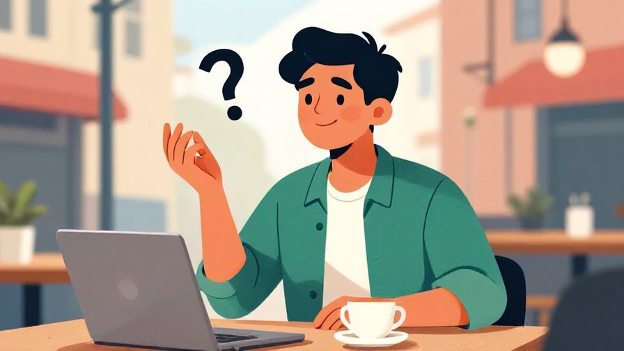 Illustration%20of%20a confident%20person%20asking%20a%20question%20with%20a%20slight%20smile%20in%20an%20urban%20cafe%20setting%2C%20vibrant%20colors%2C%20illustrated%20style