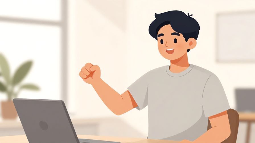 Illustration%20of%20a confident%20person%20giving%20a%20strong%20command%20with%20a%20smile%2C%20bright%20indoor%20setting%2C%20illustrated%20style