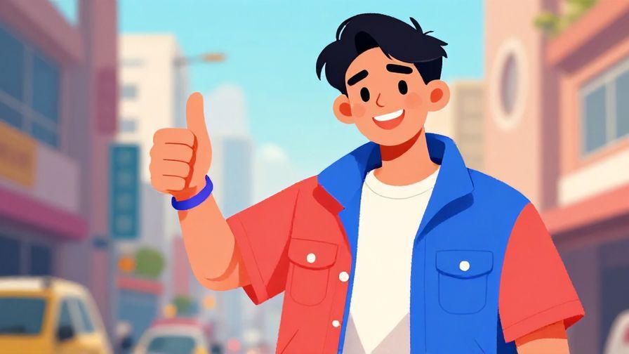Illustration%20of%20a cool young person giving a thumbs up with a grin, streetwear style, urban background, vibrant colors, illustrated style