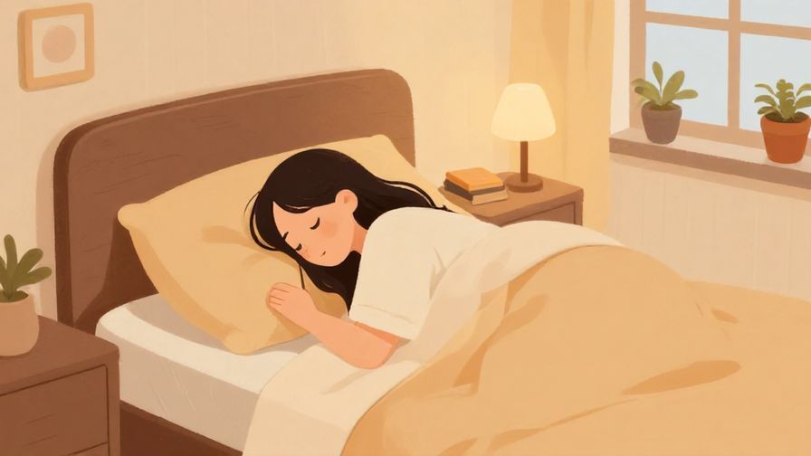 Illustration%20of%20a cozy bedroom%20scene%20with%20someone%20preparing%20to%20sleep%2C%20peaceful%20and%20warm