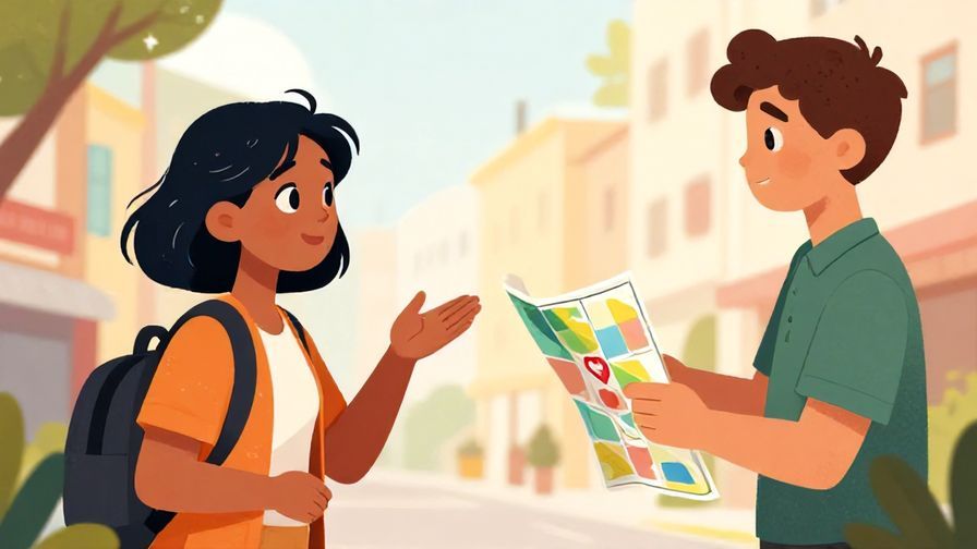Illustration%20of%20a curious person politely asking a local about location with a map in hand%2C%20vibrant%20colors%2C%20illustrated%20style