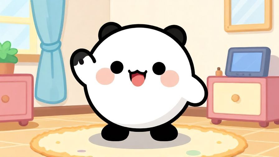 Illustration%20of%20a cute%20animated%20character%20waving%20with%20a%20friendly%20smile%20in%20a%20colorful%20room%2C%20fun%20and%20vibrant%20illustrated%20style