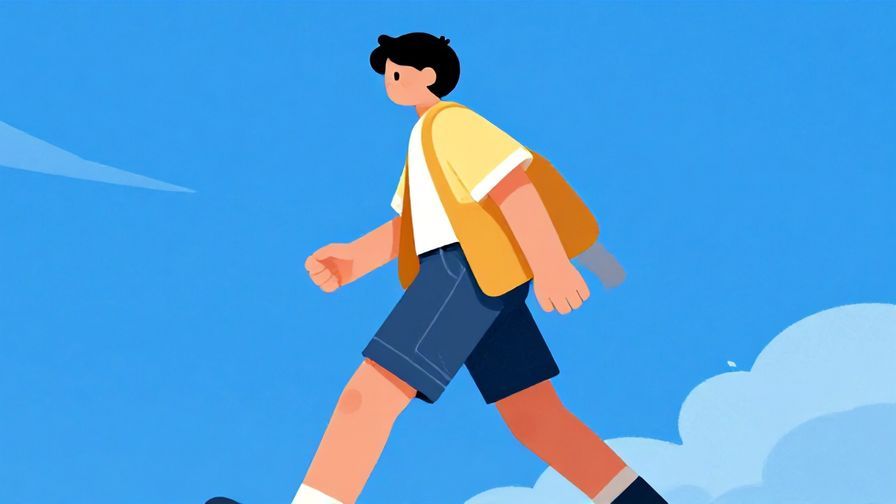 Illustration%20of%20a determined%20person%20moving%20forward%20with%20a%20clear%20blue%20sky%20background%2C%20vibrant%20colors%2C%20illustrated%20style