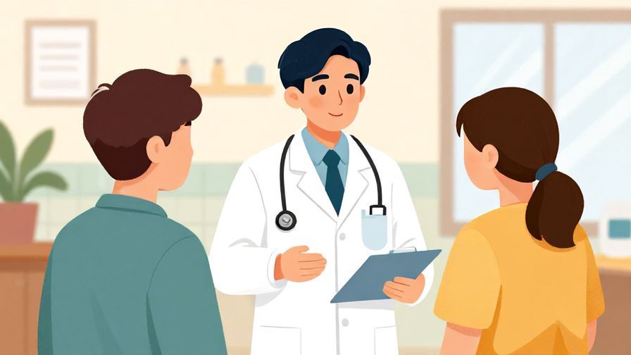 Illustration%20of%20a doctor%20politely%20asking%20a%20patient%20about%20their%20condition%2C%20calm%20hospital%20room%20background%2C%20vibrant%20colors%2C%20illustrated%20style