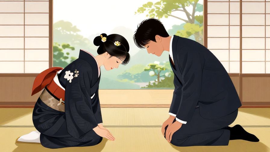 Illustration%20of%20a formal bowing%20farewell%20between%20two%20people%20in%20a%20traditional%20Japanese%20room%2C%20soft%20natural%20light%2C%20vibrant%20colors%2C%20illustrated%20style