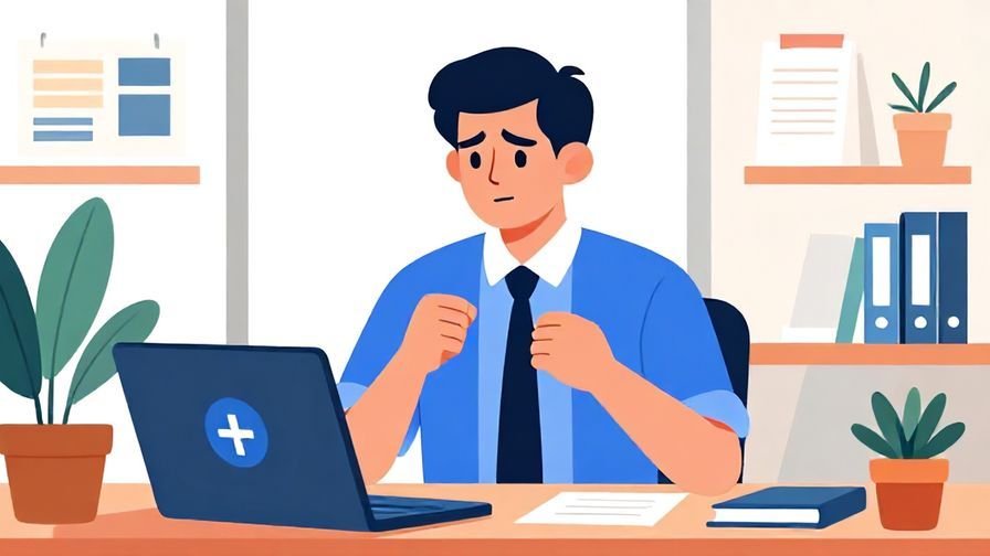 Illustration%20of%20a formal business setting with a composed person making a serious statement, office background, vibrant colors, illustrated style