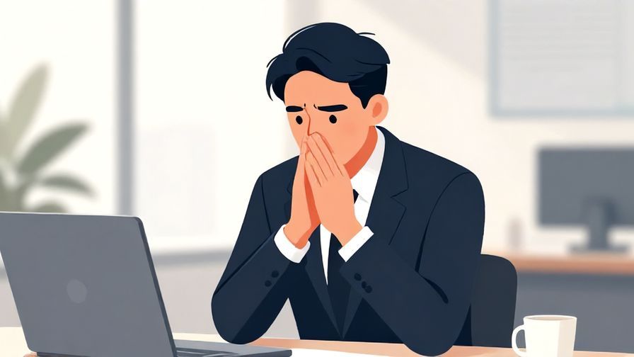 Illustration%20of%20a formal businessperson nodding confidently with hands together, elegant office background, bright atmosphere, illustrated style