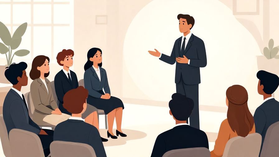 Illustration%20of%20a formal gathering%20with%20a%20person%20giving%20a%20speech%20and%20others%20listening%20attentively%2C%20dignified%20atmosphere%2C%20illustrated%20style