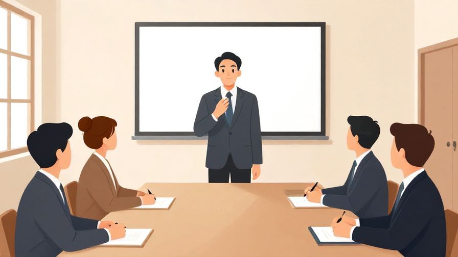 Illustration%20of%20a formal meeting with a speaker hoping or wishing politely%2C%20calm%20conference%20room%2C%20illustrated%20style
